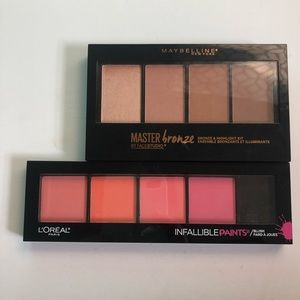 Maybelline and Loreal Face Palettes